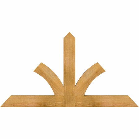 Ekena Millwork Richland Rough Sawn Timber Gable Bracket, Western Red Cedar, 48"W x 26"H x 2"D x 4"F, 13/12 Pitch GBW048X26X0204RIC00RWR
